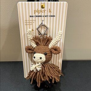 Piper K | Crochet Highland Cow Bag Charm